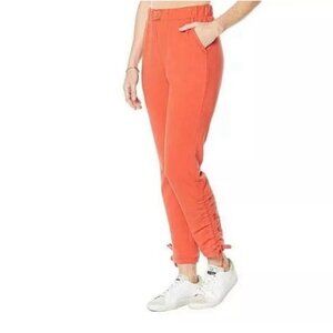 NEW! Laila Ali Adjustable Length Jogger Sweatpants, Chili- Medium